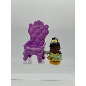 Fisher Price Little People Disney Princess Tiana Purple Throne Figure